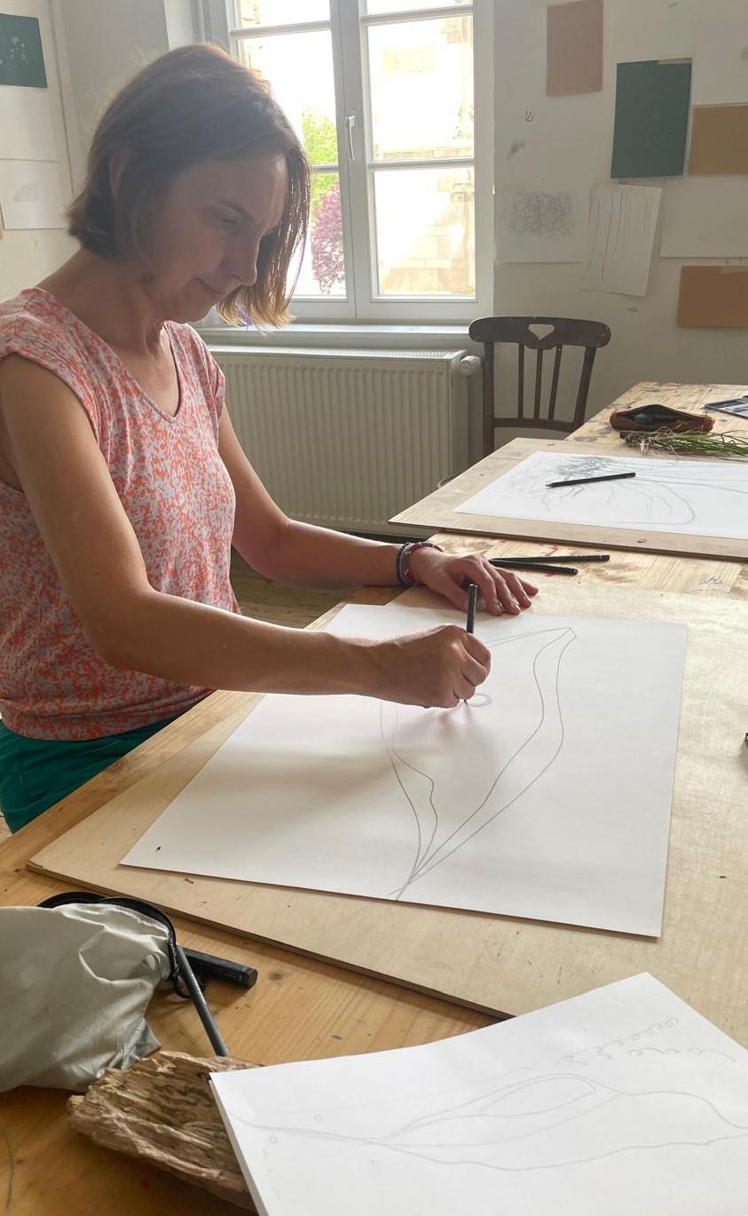 Waldzeichnen im Atelier