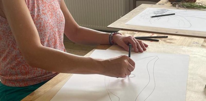 Waldzeichnen im Atelier